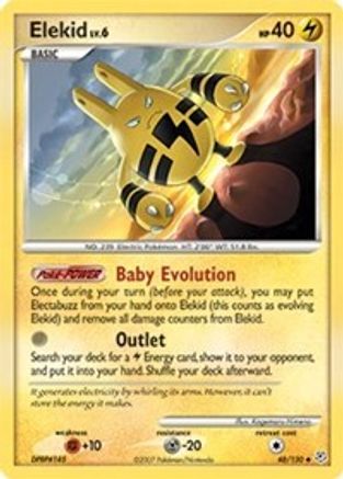 Elekid (DP 48/130) Uncommon - Light Play Reverse Holofoil