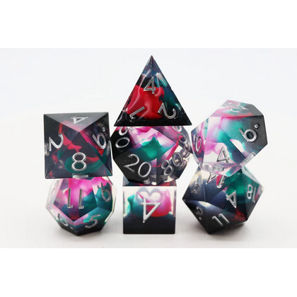 Sharp Edge Resin RPG Dice Set - Daytona