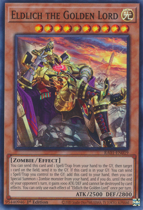 Eldlich the Golden Lord (RA01-EN019) Secret Rare - Near Mint 1st Edition