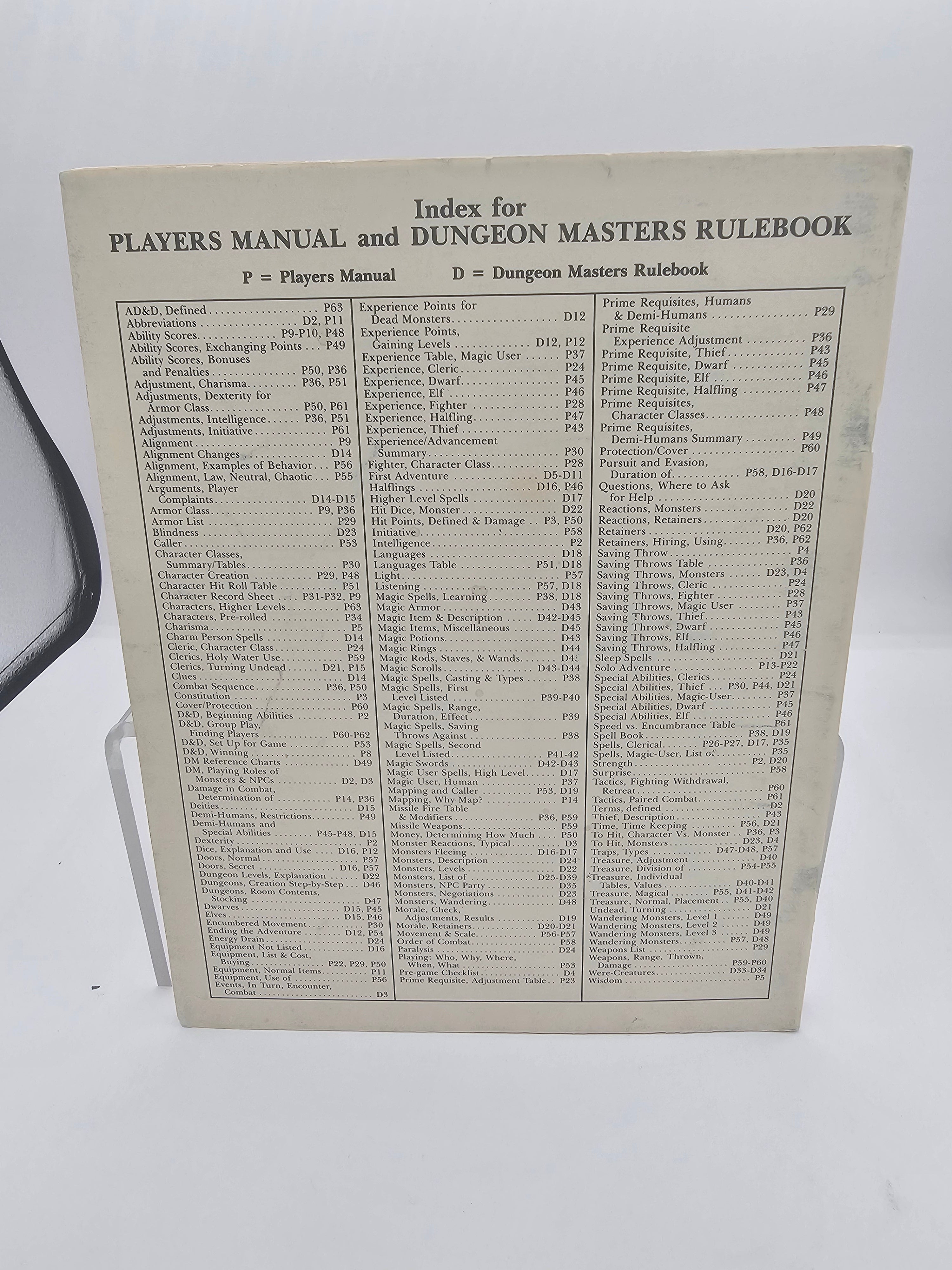 D&D Dungeon Masters Rulebook (Used)