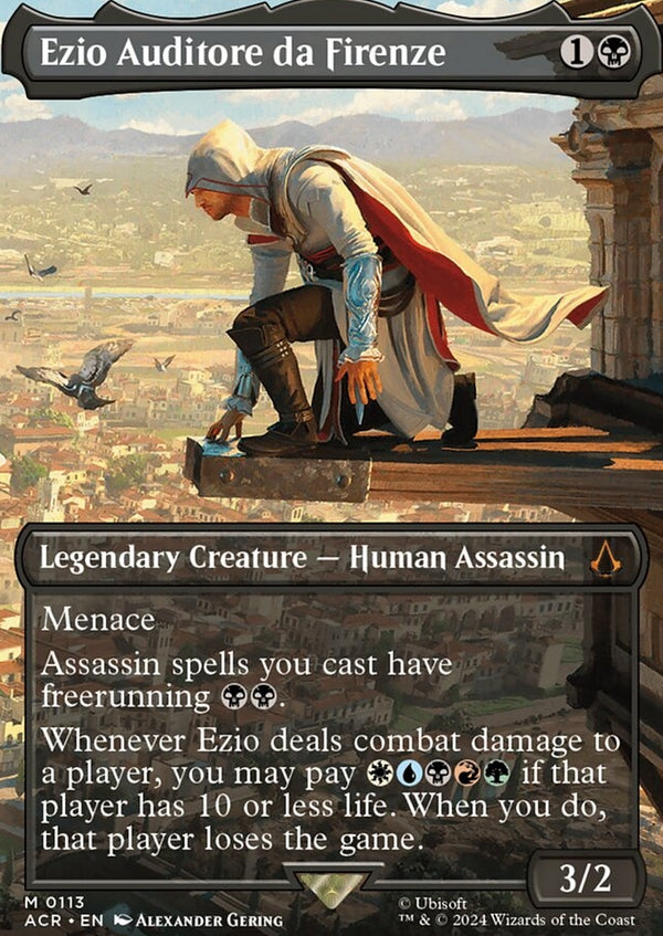 Ezio Auditore da Firenze [#0113 Scene Borderless] (ACR-M-FOIL)