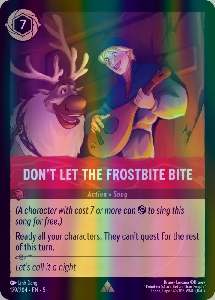 Don't Let the Frostbite Bite (Shimmering Skies 129/204) Rare - Near Mint Cold Foil