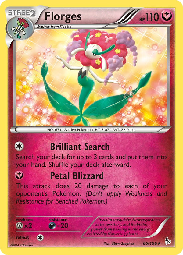 Florges - 066/106 (FLF) Holo Rare - Near Mint Holofoil