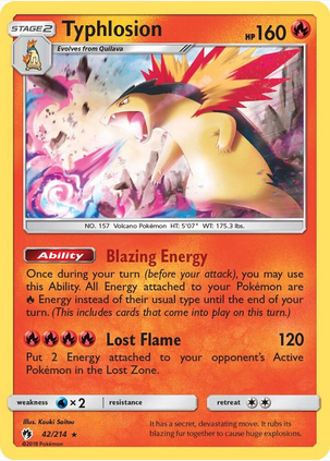 Typhlosion - 042/214 (SV1) Reverse Holo Rare- Light Play