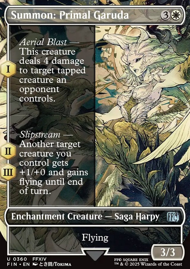 Summon: Primal Garuda [ #0360 Borderless Alternate Art ] (FIN-U)