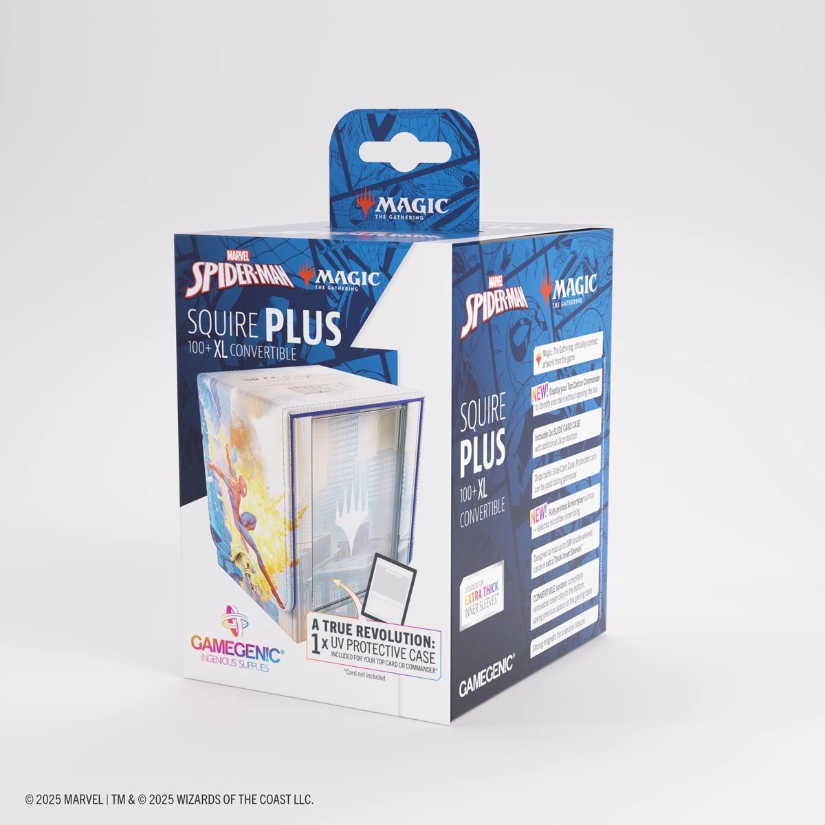 GameGenic: Deck Box - Squire Plus 100+ XL Convertible: MTG - Marvel's Spider-Man