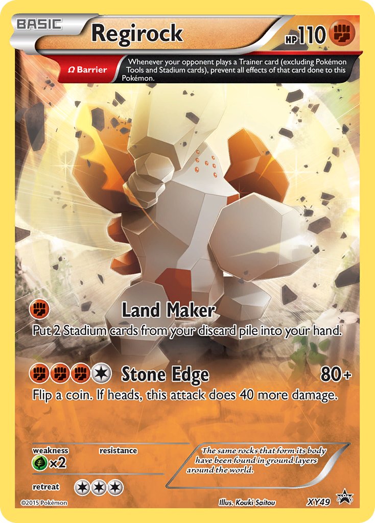 Regirock - XY49 (XY:PR) Promo - Near Mint Holofoil