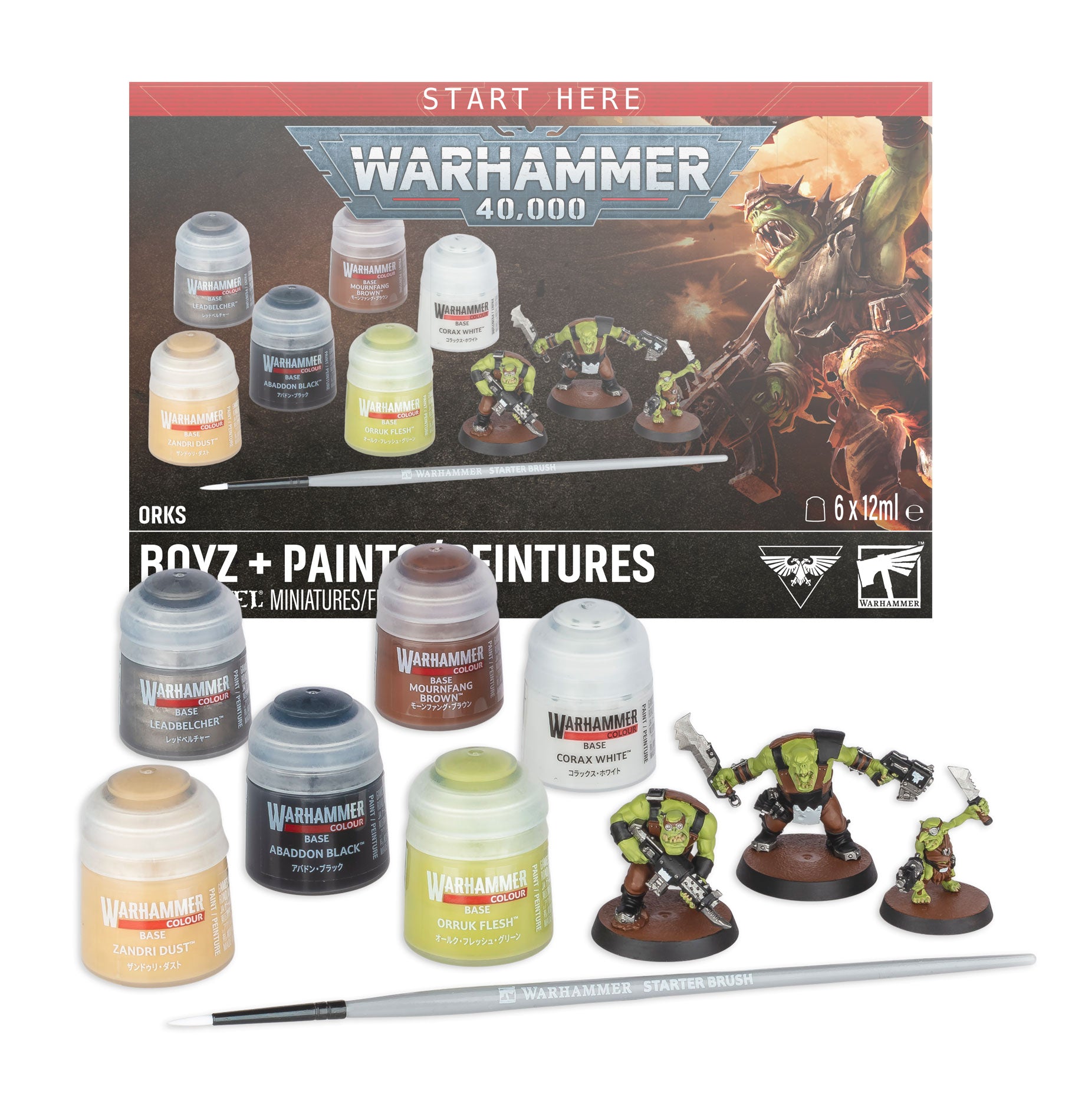 40K: Orks: Boyz + Paints Set (11th)