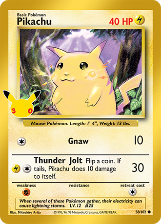 Pikachu - 058/102 (30C) Classic Collection