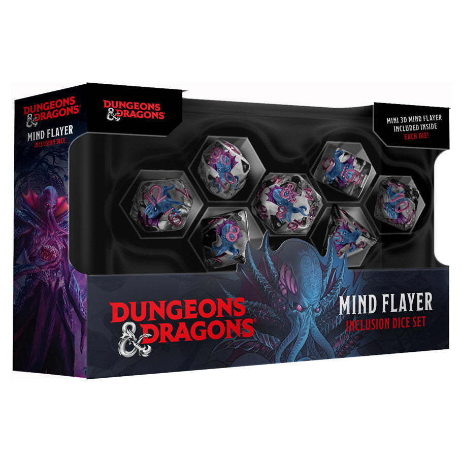 Fanroll by MDG: D&D Resin - Mind Flayer Inclusion Dice Set (7)