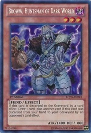 Broww, Huntsman of Dark World (LCJW-EN243) 1st Edition Secret Rare