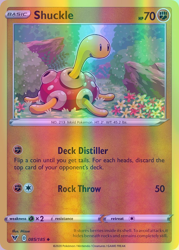 Shuckle - 085/185 (SWSH04) Uncommon - Near Mint Reverse Holofoil