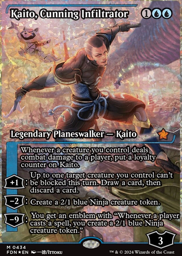 Kaito, Cunning Infiltrator [#0434 Fracture Foil] (FDN-M)