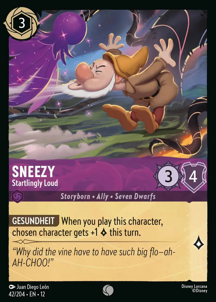 Sneezy - Startlingly Loud (042/204 - Wilds Unknown) Common
