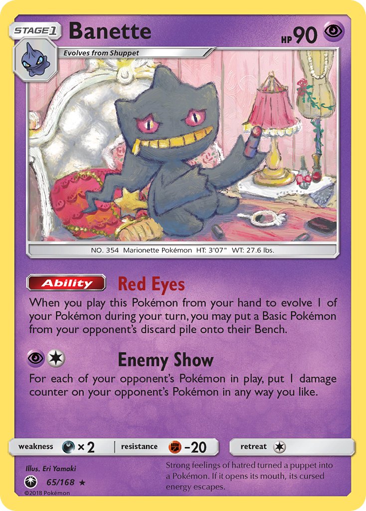 Banette - 065/168 (CES) Rare - Near Mint