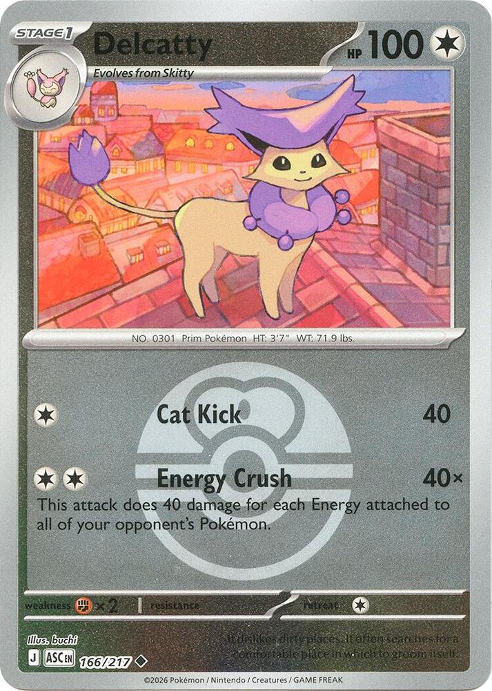 Delcatty (Love Ball) - 166/217 (ASC) Uncommon