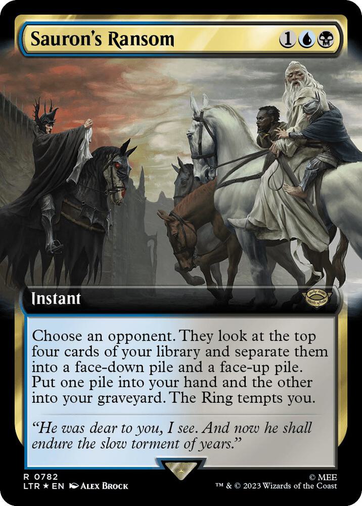 Sauron's Ransom [ #0782 Extended Art Surge Foil ] (LTR-R)