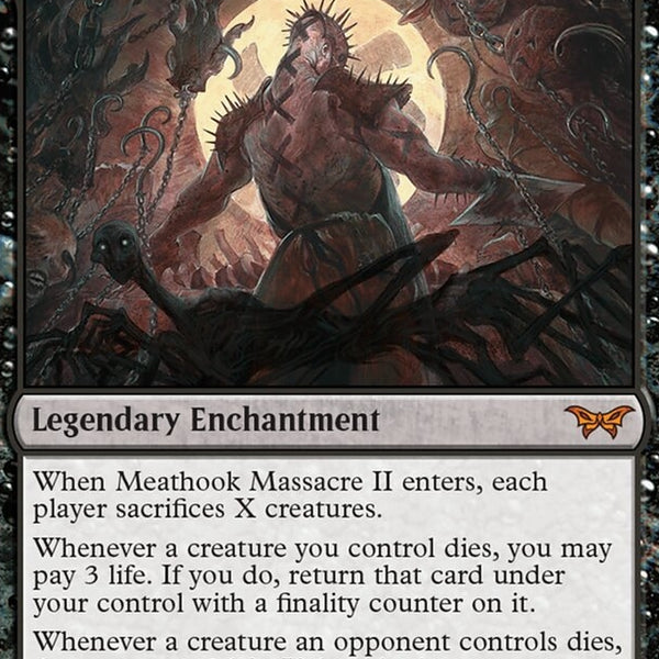 all lurking evil cards mtg Meathook Massacre II [#0293 Lurking Evil Art Variant] (DSK-M-FOIL)