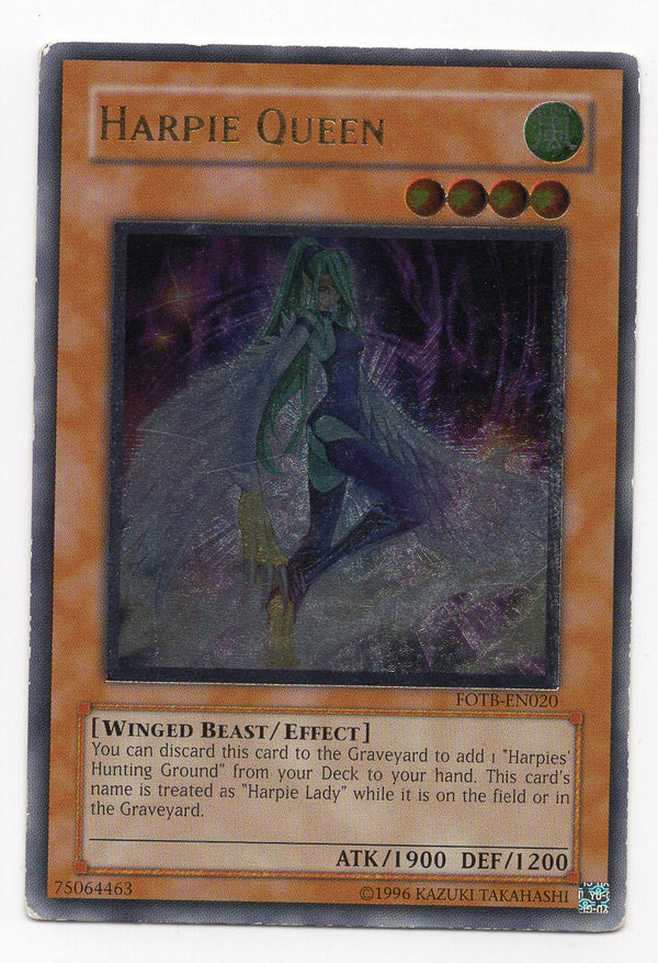Harpie Queen (FOTB-EN020) Ultimate Rare Moderate Play Unlimited