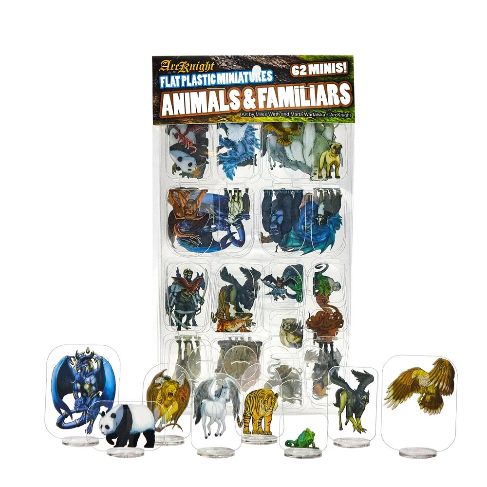 ArcKnight - Flat Plastic Minis Animals and Familiars