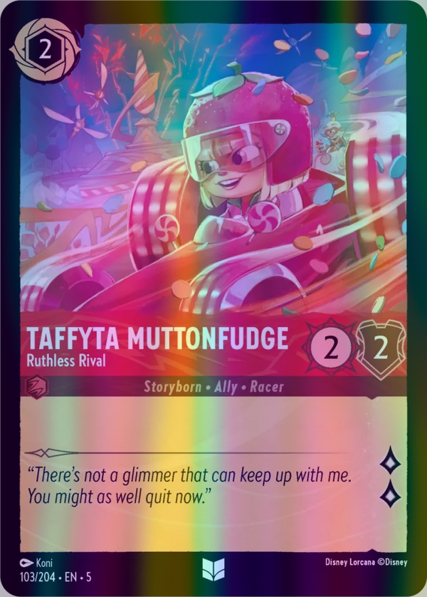 Taffyta Muttonfudge - Ruthless Rival (Shimmering Skies 103/204) Uncommon - Near Mint Cold Foil