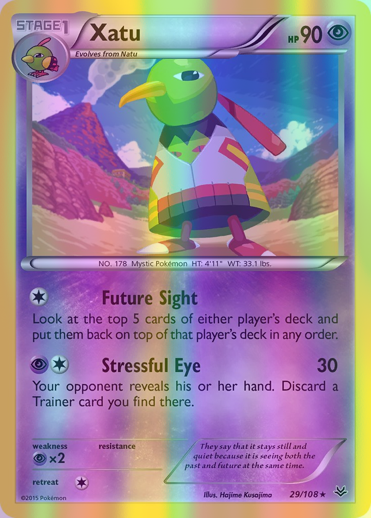 Xatu - 029/108 (ROS) Rare - Near Mint Reverse Holofoil
