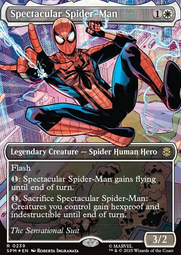 Spectacular Spider-Man [ #0239 Borderless Textured Foil ] (SPM-R)