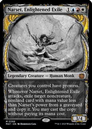 Narset, Enlightened Exile [#0088 Showcase] (MAT-M-FOIL)