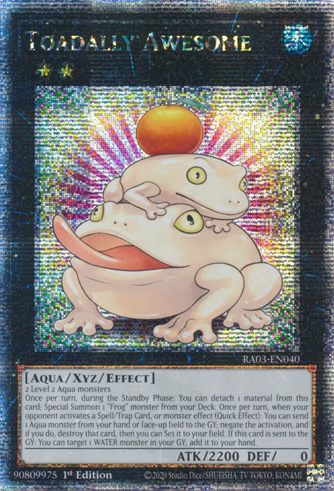 Toadally Awesome (RA03-EN040) Quarter Century Secret Rare - Near Mint 1st Edition