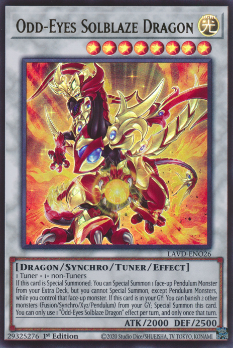 Odd-Eyes Solblaze Dragon (LAVD-ENO26)
