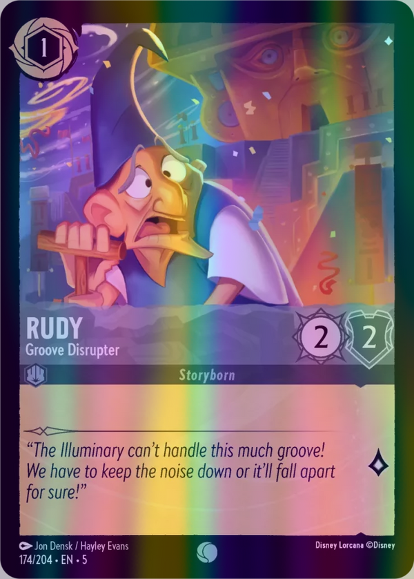 Rudy - Groove Disrupter (Shimmering Skies 174/204) Common - Near Mint Cold Foil