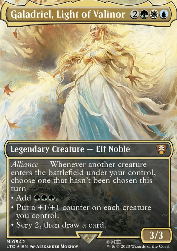 Galadriel, Light of Valinor [#0542 Holiday Collector Boosters Surge Foil] (LTC-M)