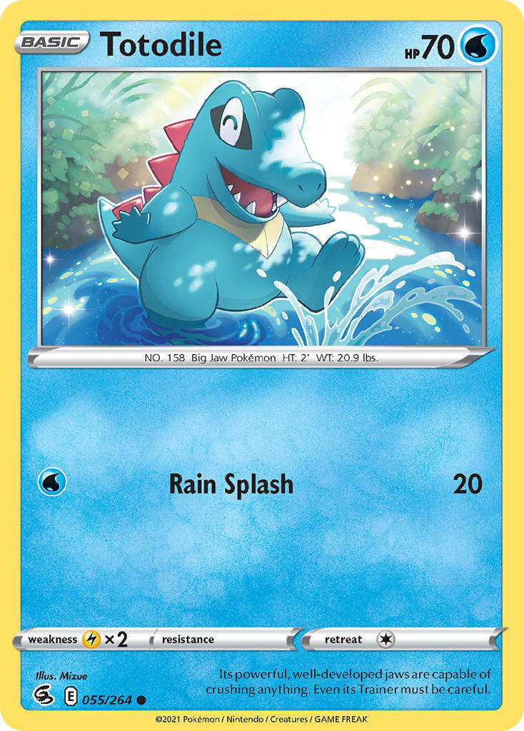 Totodile - 055/264 (SWSH08) Common - Near Mint