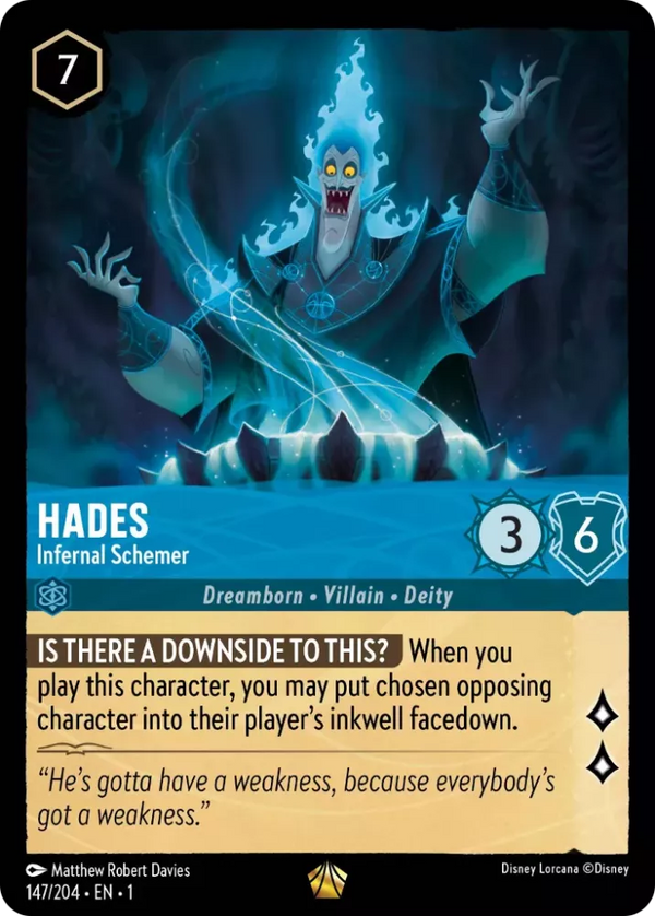 Hades - Infernal Schemer (The First Chapter 147/204) Legendary - Near Mint