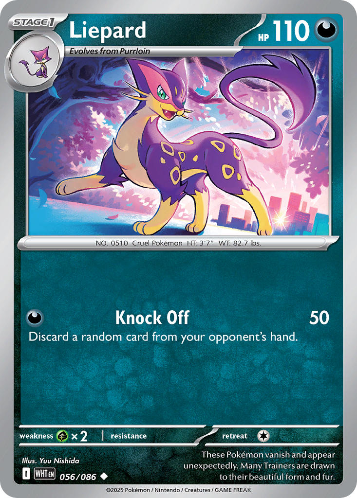 Liepard (Master Ball Pattern) - 056/086 (WHT) Uncommon