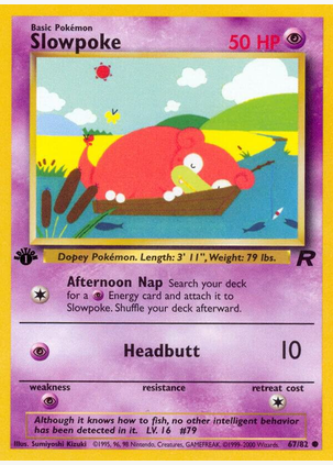 Slowpoke 67/82 (TR) Uncommon - Near Mint 1st Edition
