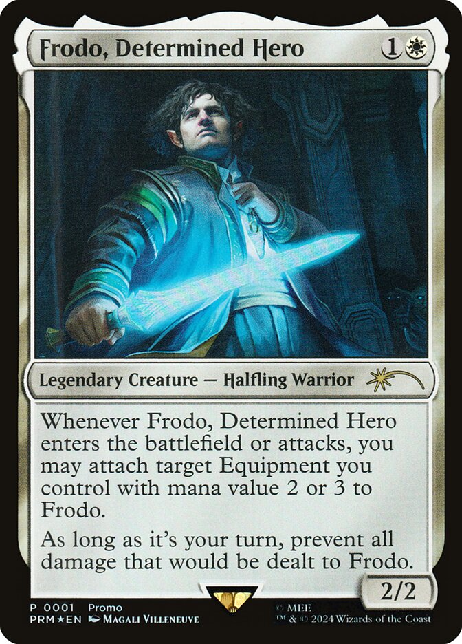 Frodo, Determined Hero [#0001 Deluxe Commander Kit] (LTR-P-FOIL)