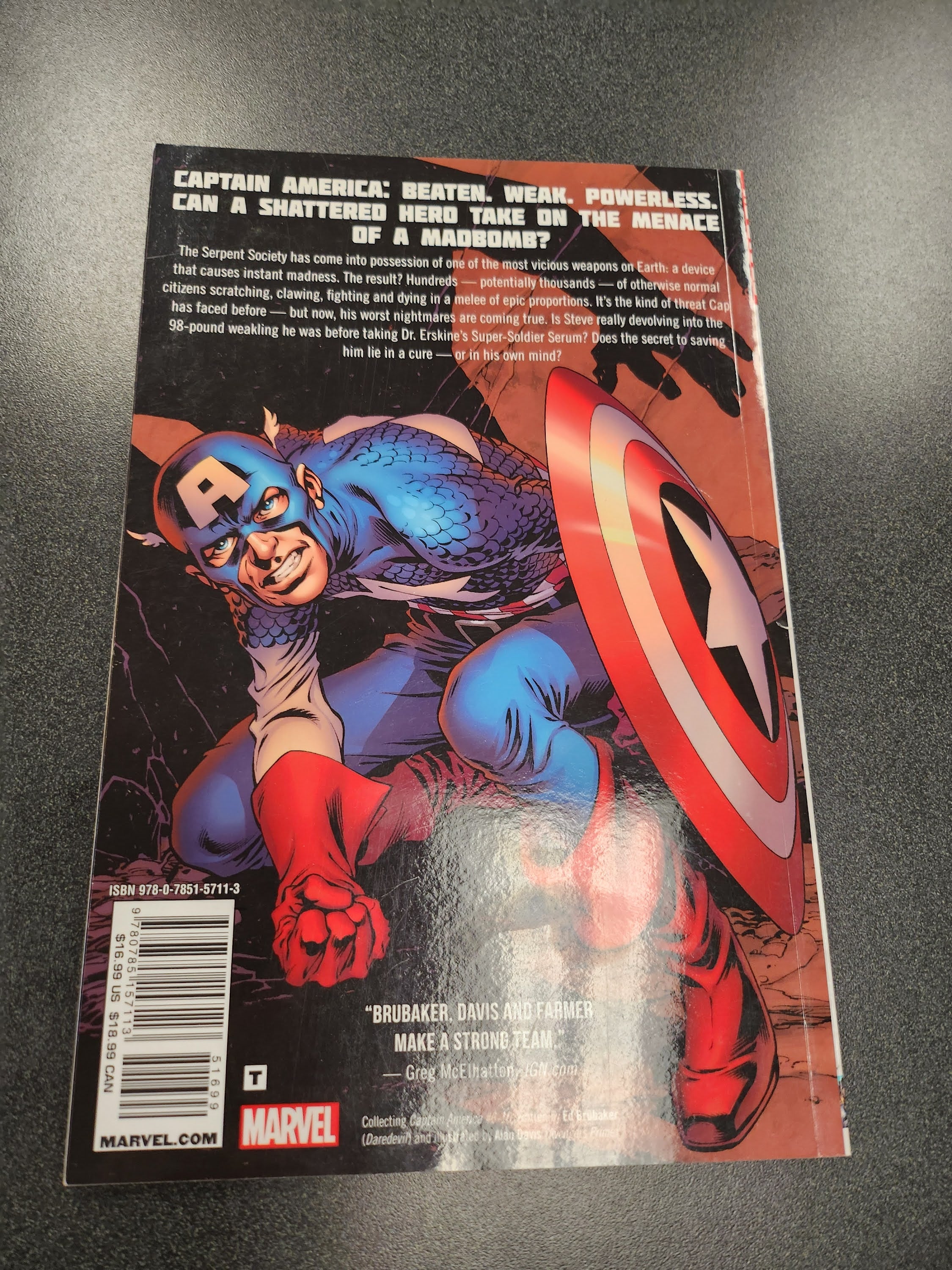 CAPTAIN AMERICA BY ED BRUBAKER TP #2 (USED)