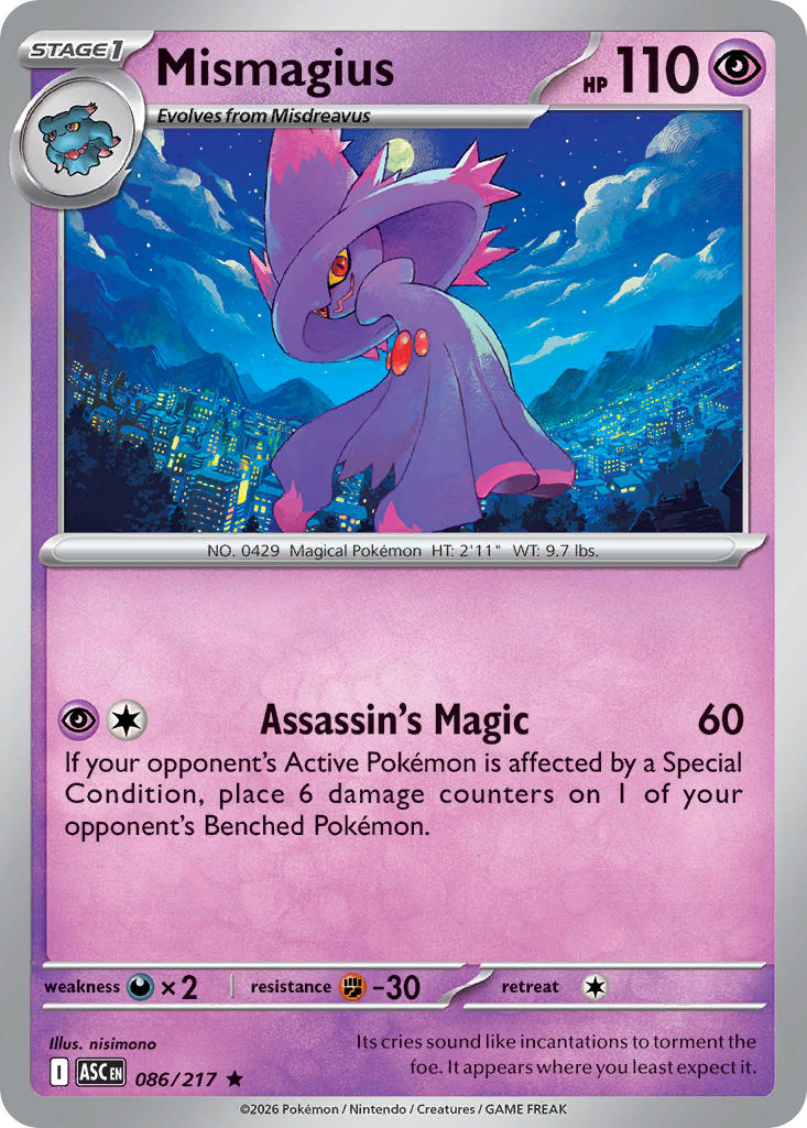 Mismagius - 086/217 (ASC) Rare