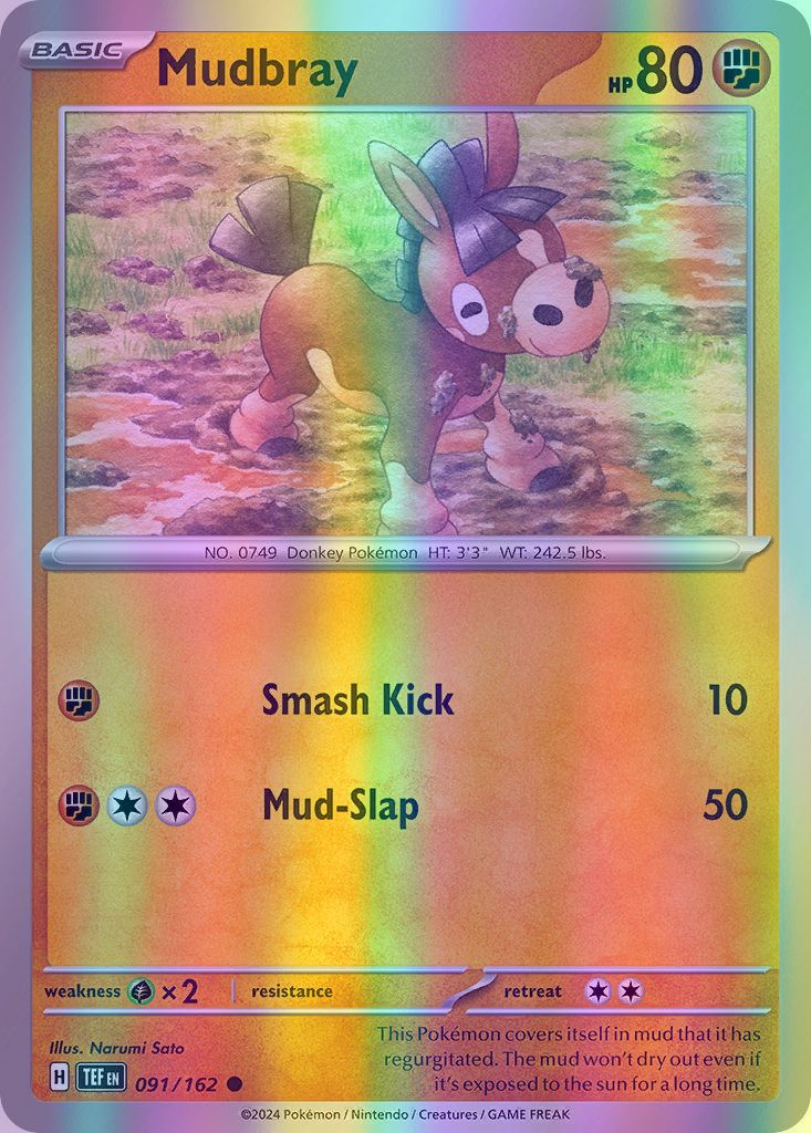 Mudbray - 091/162 (TEF) Common - Near Mint Reverse Holofoil