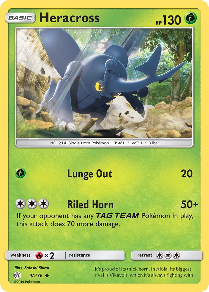 Heracross - 009/236 (CEC) Uncommon - Near Mint