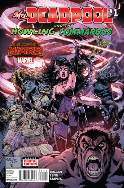 Mrs. Deadpool and the Howling Commandos (2015 Series) Comic Bundle (#1,2,4)