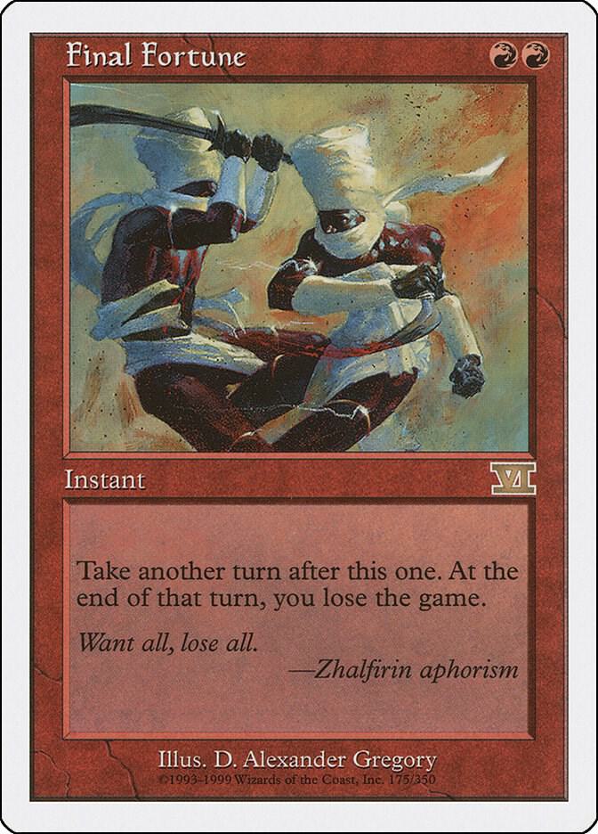 Final Fortune (6ED-R) Light Play