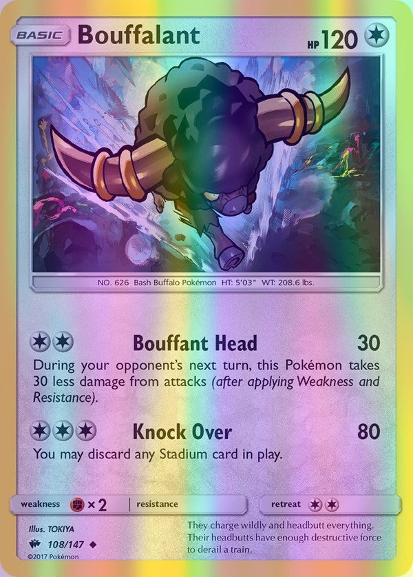 Bouffalant - 108/147 (SM:BUS) Uncommon - Near Mint Reverse Holofoil