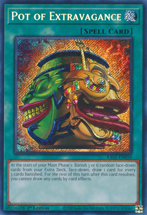 Pot of Extravagance (RA01-EN059) Secret Rare - Near Mint 1st Edition