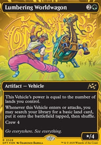 Lumbering Worldwagon [ #0528 Borderless Revved Up First Place Foil ] (DFT-R)