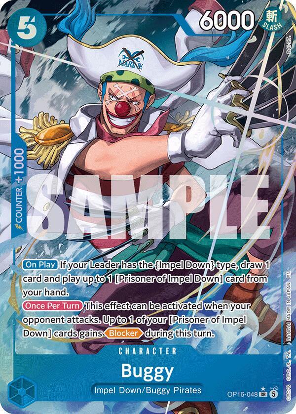 Buggy (Alternate Art) - (OP16-048) SR - Near Mint