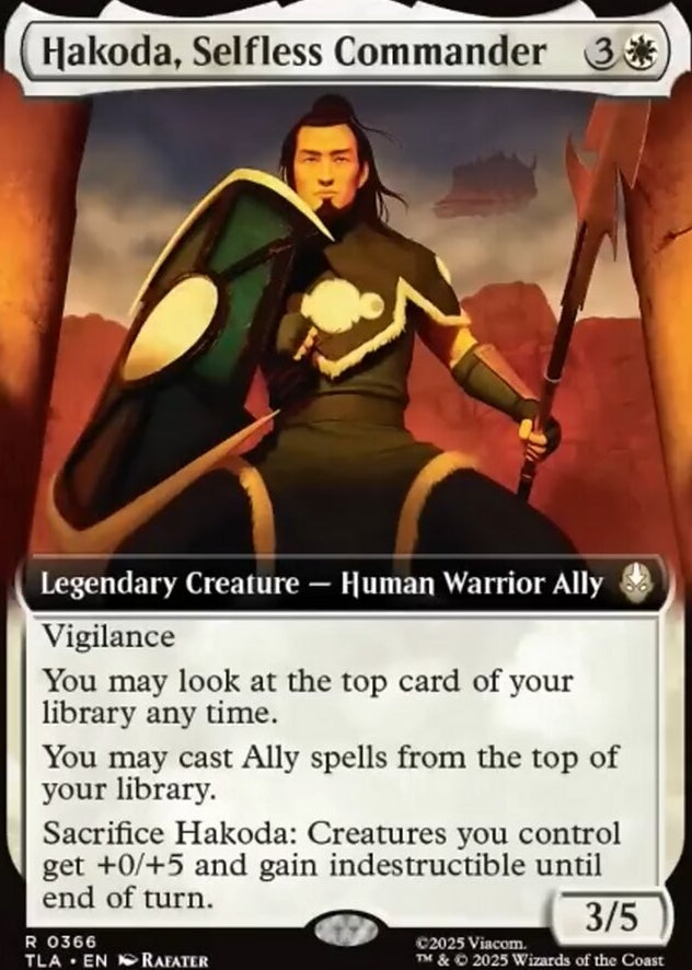 Hakoda, Selfless Commander [ #0366 Extended Art ] (TLA-R)