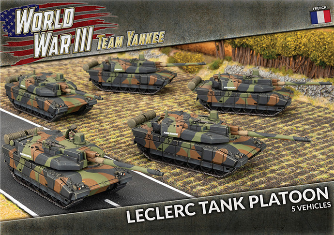 Flames of War: Team Yankee WW3: French (TFBX10) - Leclerc Tank Platoon (x5 Plastic)