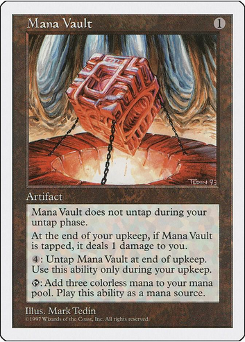 Mana Vault (5ED-R) Light Play